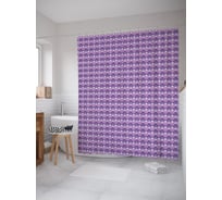 Штора (занавеска) для ванной JoyArty "Градиентные ромбы" из сатена, 180х200 см с крючками, sc_63429