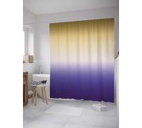 Штора (занавеска) для ванной JoyArty "Пустыня красок" из сатена, 180х200 см с крючками, sc_8499