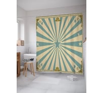 Штора (занавеска) для ванной JoyArty "Звездный постер" из сатена, 180х200 см с крючками, sc_62844