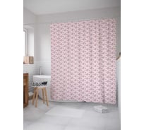 Штора (занавеска) для ванной JoyArty "Год свиньи" из сатена, 180х200 см с крючками, sc_78054