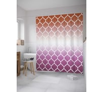 Штора (занавеска) для ванной JoyArty "Королевский градиент" из сатена, 180х200 см с крючками, sc_8577