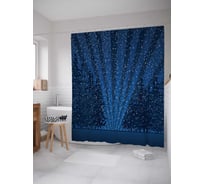 Штора (занавеска) для ванной JoyArty "Зимнее чудо" из сатена, 180х200 см sc_378923