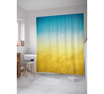 Штора (занавеска) для ванной JoyArty "Пустыня" из сатена, 180х200 см с крючками, sc_34758