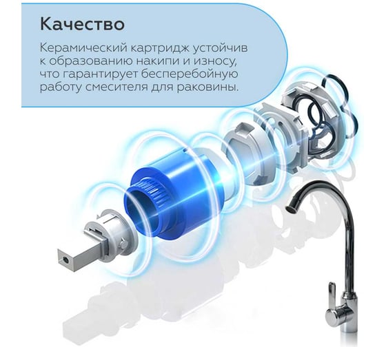 Смеситель Homium One F Silver FaucOneFS
