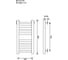 Полотенцесушитель водяной Primoclima Nox 50 Water Inox 80х50 4_4 PCNox50WInox80504.4 2