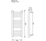 Полотенцесушитель водяной Primoclima Nox 50 Water Graphite 100х50 3_4_3 PCNox50WGR100503.4.3 2