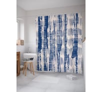 Штора (занавеска) для ванной JoyArty "Потертая ткань" из сатена, 180х200 см с крючками, sc_62565