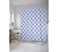 Штора (занавеска) для ванной JoyArty "Небесная клетка" из сатена, 180х200 см с крючками, sc_61898