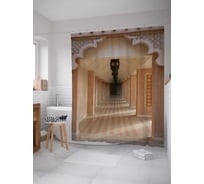 Штора (занавеска) для ванной JoyArty "Коридор Султана" из сатена, 180х200 см с крючками, sc_9497