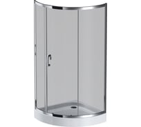 Душевое ограждение AM.PM Like Solo Slide 90x90x200 см, стекло тонированное, профиль хром глянцевый, без поддона W83UG-315-090CG