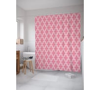 Штора (занавеска) для ванной JoyArty "Арабские мотивы" из сатена, 180х200 см с крючками, sc_53618
