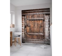 Штора (занавеска) для ванной JoyArty "Дверь надежды" из сатена, 180х200 см с крючками, sc_9790