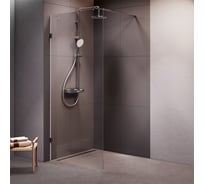 Душевая перегородка AM.PM X-Joy 90x195 см, стекло прозрачное 8 мм + покрытие, фурнитура матовый хром W94UWI-90-F1-MTE