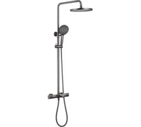 Душевая стойка ABBER Thermostat с термостатом и изливом, никель AF8516NG