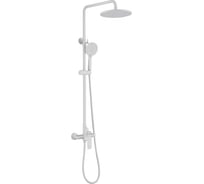 Душевая стойка ABBER Weiss Insel без излива, белый матовый AF8020FW