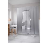 Штора (занавеска) для ванной JoyArty "Сверкающая a" из сатена, 180х200 см с крючками, sc_4522a