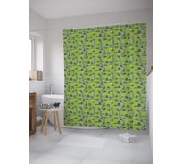 Штора (занавеска) для ванной JoyArty "Дорога с туннелем" из сатена, 180х200 см с крючками, sc_55248