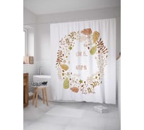 Штора (занавеска) для ванной JoyArty "Любимая осень" из сатена, 180х200 см с крючками, sc_78036