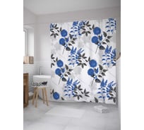 Штора (занавеска) для ванной JoyArty "Дыхание лета" из сатена, 180х200 см с крючками, sc_7922