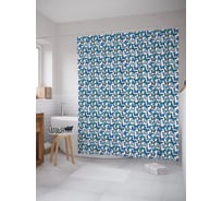 Штора (занавеска) для ванной JoyArty "Порхающие мотыльки" из сатена, 180х200 см с крючками, sc_63433