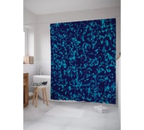 Штора (занавеска) для ванной JoyArty "Треугольная мозаика" из сатена, 180х200 см с крючками, sc_64290