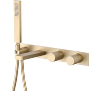 Смеситель для ванны ABBER Rund скрытого монтажа, золото матовое AF8730G