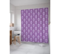 Штора (занавеска) для ванной JoyArty "Арабская ладонь" из сатена, 180х200 см с крючками, sc_64222
