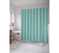 Штора (занавеска) для ванной JoyArty "Дубовые лианы" из сатена, 180х200 см с крючками, sc_54578