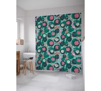 Штора (занавеска) для ванной JoyArty "Жизнь под водой" из сатена, 180х200 см sc_378537