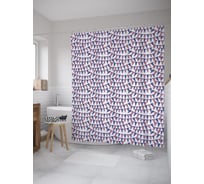 Штора (занавеска) для ванной JoyArty "Американские флажки" из сатена, 180х200 см с крючками, sc_55482