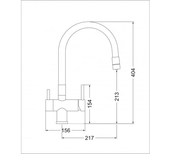 Смеситель EMAR ЕС - 3015 PVD Dark