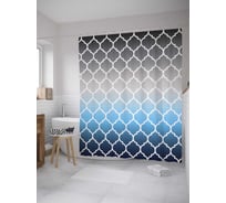 Штора (занавеска) для ванной JoyArty "Королевский градиент" из сатена, 180х200 см с крючками, sc_8587