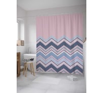 Штора (занавеска) для ванной JoyArty "Прекрасное сочетание" из сатена, 180х200 см с крючками, sc_7920