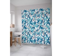 Штора (занавеска) для ванной JoyArty "Камуфляжный фон" из сатена, 180х200 см с крючками, sc_3793