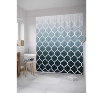 Штора (занавеска) для ванной JoyArty "Королевский градиент" из сатена, 180х200 см с крючками, sc_8579