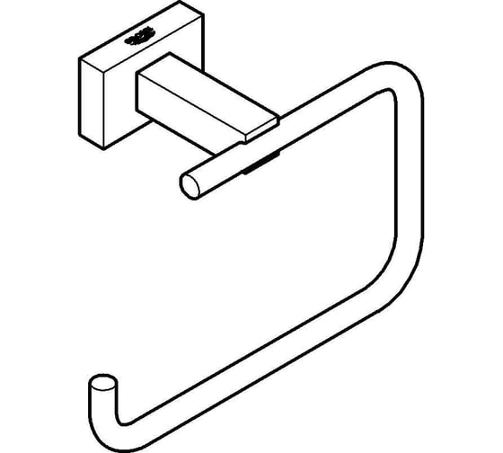 Держатель бумаги без крышки GROHE Essentials Cube суперсталь 40507DC1