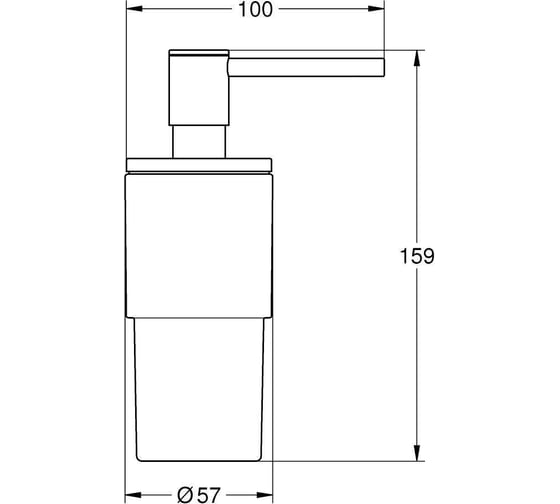 Дозатор жидкого мыла GROHE Atrio New холодный рассвет глянец 40306GL3