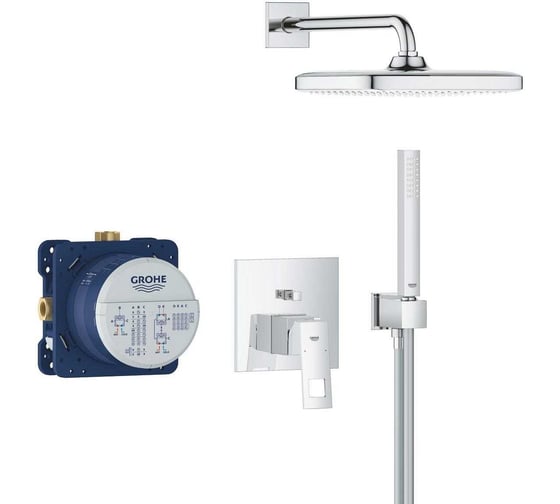Душевая система скрытого монтажа GROHE Eurocube со смесителем, хром 25289000