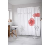 Штора (занавеска) для ванной JoyArty "Душевный девичник" из сатена, 180х200 см с крючками, sc_34510