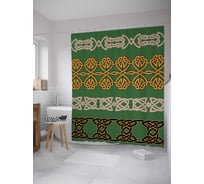 Штора (занавеска) для ванной JoyArty "Ручное покрывало" из сатена, 180х200 см с крючками, sc_35565