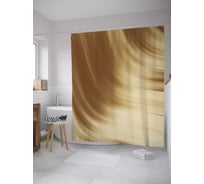 Штора (занавеска) для ванной JoyArty "Песчаная буря" из сатена, 180х200 см с крючками, sc_33529