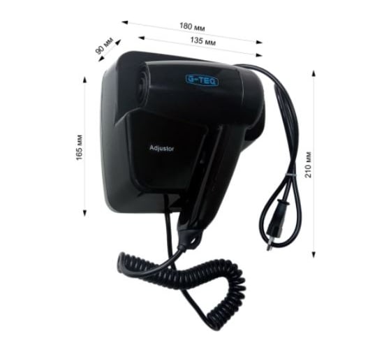 Фен настенный боковой G-teq 1200 Вт, 8737B 23285
