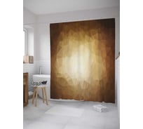 Штора (занавеска) для ванной JoyArty "Песчаные блики" из сатена, 180х200 см с крючками, sc_33527
