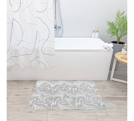 Напольный коврик VILINA V39-grey из вспененного ПВХ 50x80см 6700-V39-grey