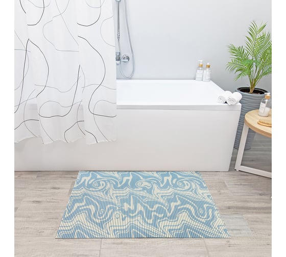 Напольный коврик VILINA V39-blue из вспененного ПВХ 50x80см 6700-V39-blue