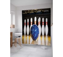 Штора (занавеска) для ванной JoyArty "Начало фрейма" из сатена, 180х200 см с крючками, sc_38146