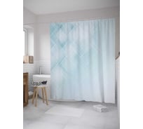 Штора (занавеска) для ванной JoyArty "Блики деграде" из сатена, 180х200 см с крючками, sc_33772
