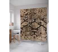 Штора (занавеска) для ванной JoyArty "Кожа питона" из сатена, 180х200 см sc_378814