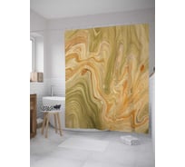 Штора (занавеска) для ванной JoyArty "Рельефы пустыни" из сатена, 180х200 см с крючками, sc_33973