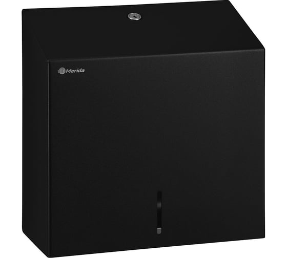 Диспенсер для отдельных бумажных полотенец Merida STELLA R MAXI (BLACK) металлический ASC101.R